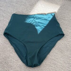 Left On Friday Teal High-Waisted Bikini Bottom